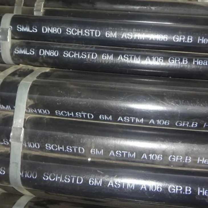 لوله بدون درز فولادی مشکی AISI B36.10 ASTM A106 B