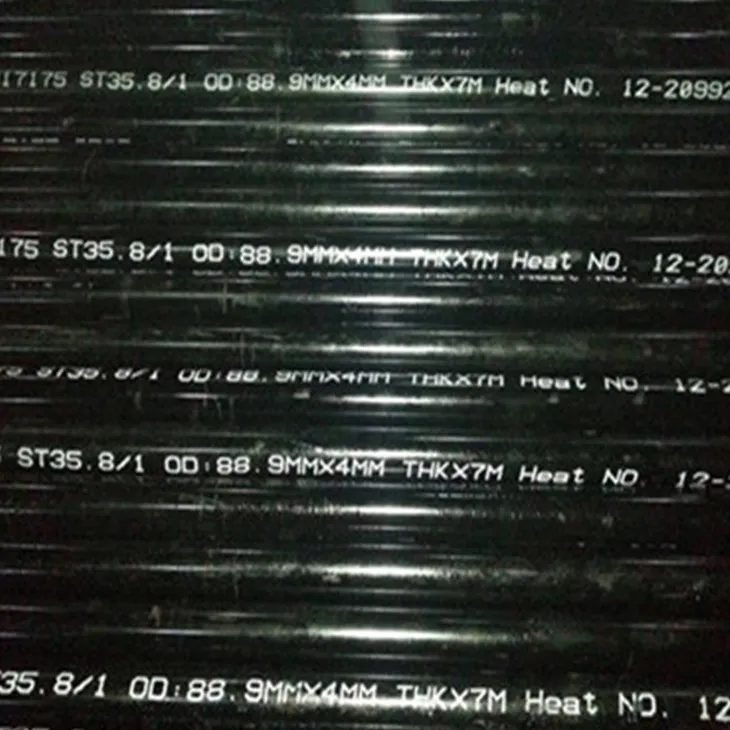 لوله فولادی کربن بدون درز DIN 17175 St35.8